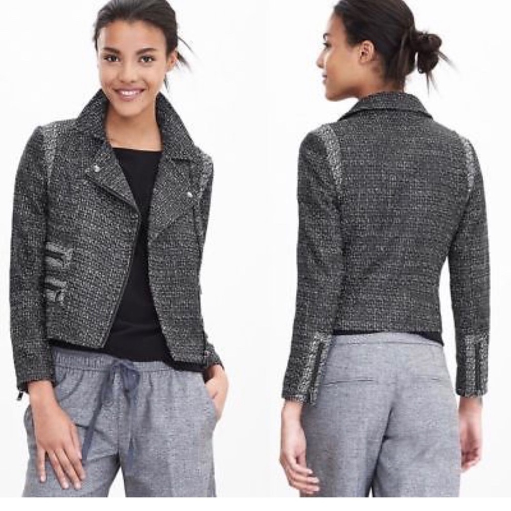 BANANA REPUBLIC | Moto Tweed Jacket